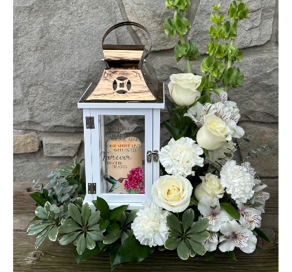 Forever In Our Hearts Lantern & Flowers