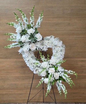 Forever in White Standing Spray
