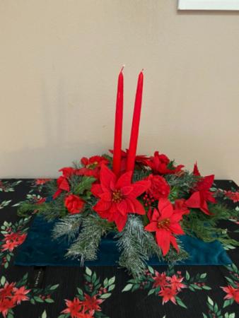 forever merry & bright  silk arrangement 