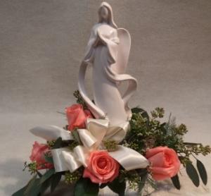 Forever Peaceful Fresh Cut with Keepsake Angel