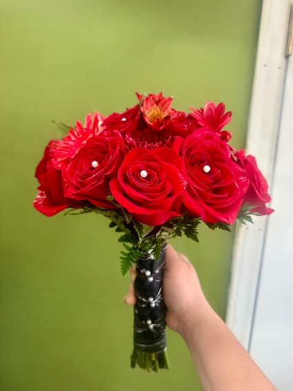 Forever red  Prom bouquet flowers /homecoming