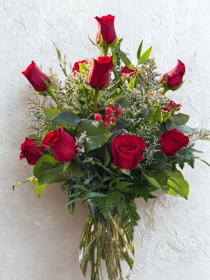 Forever Yours - One Dozen Red Roses Floral Arrangement
