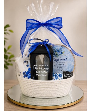 Forget Me Not  Gift Basket