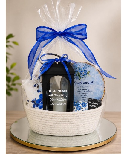 Forget Me Not  Gift Basket