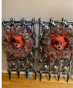 foxy wreaths 5 nites at freddys 2 only wreath created in store  sold as each
