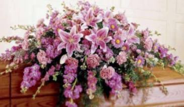Fragrant Casket Spray  in Georgetown, KY | Carriage House Gifts & Flowers