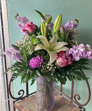 Fragrant Lavender Touch Vase Arrangement 