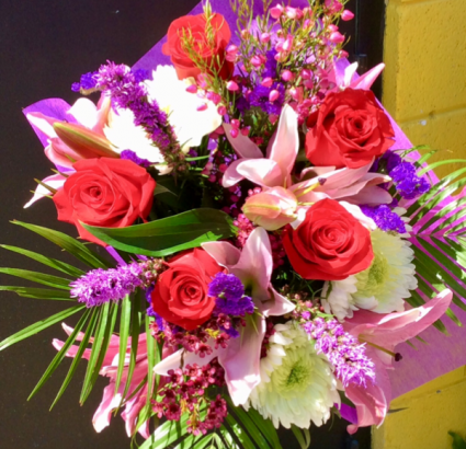 Fragrant Lilies & Roses Bouquet Cut Flower Bouquet