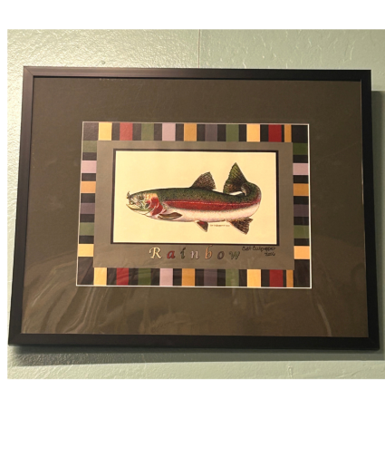 Framed Fish Art Print art