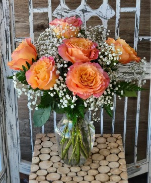 Free Spirit Half Dozen Vase Arrangement 