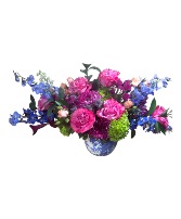 French Blue Romance Luxury Floral
