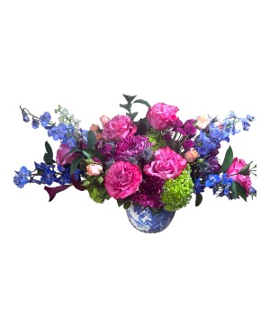 French Blue Romance Luxury Floral