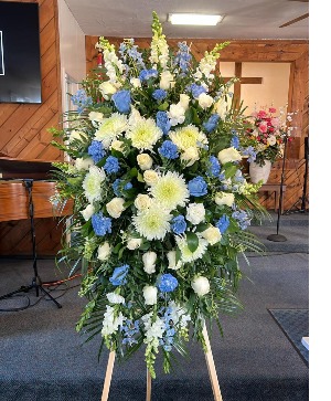 FRENCH BLUE STANDING SPRAY