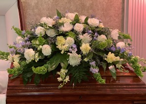 French Country Breeze Casket Cover