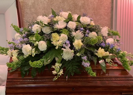 French Country Breeze Casket Cover