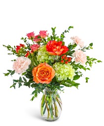 Fresh Apricot Flower Arrangement