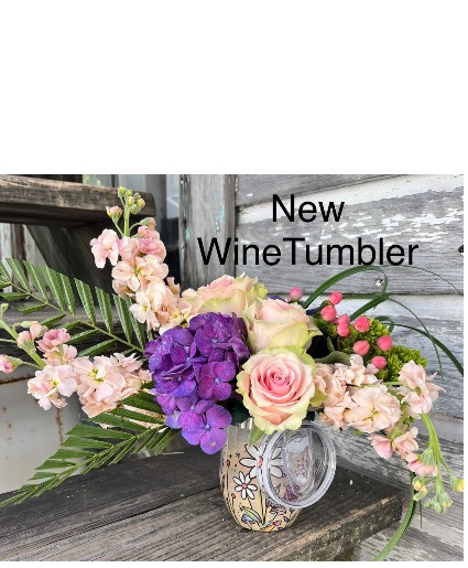 Wine Tumbler  Fresh Arrangement