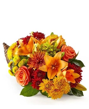 Fresh Floral  Cornucopia