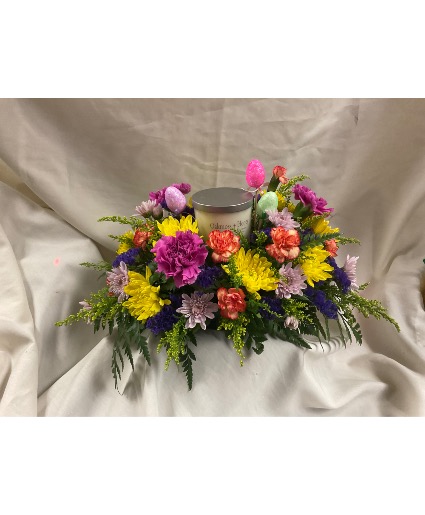 Fresh Flowers with candle centerpiece  Fresh flowers with candle