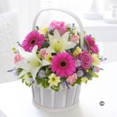 A Mothers wish(colours may change ) Basket Arrangement