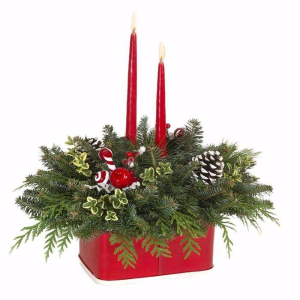 Fresh green centerpieces  