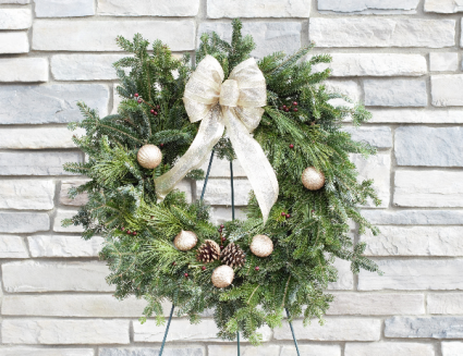 Fresh Evergreen Holiday Wreath  Fresh Wreath