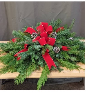 Fresh mixed green grave blanket 