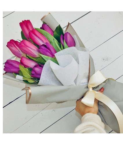 Fresh Tulip Wrap  Valentine Wrap
