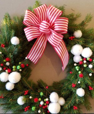 Peppermint Wishes 16" Ring 20 " max.