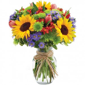 Bright sunshine arrangement 
