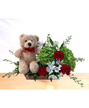 Bear on a Boat Tray Centerpiece