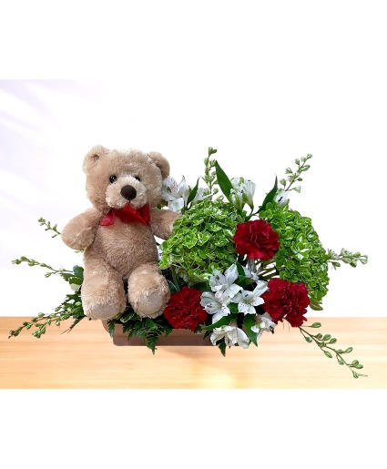 Bear on a Boat Tray Centerpiece