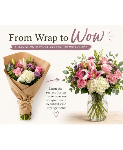 From Wrap to Wow 9/27/26, 2-4pm Workshop