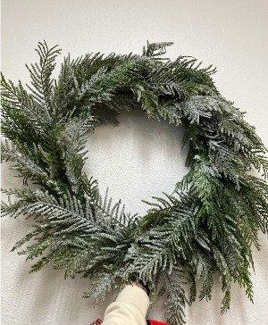 Frosted Christmas Wreath 