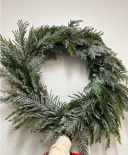 Frosted Christmas Wreath 