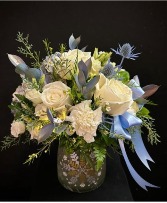 Frosted Light up Snowflake Container