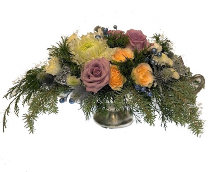 Frosty Enchantment Container Arrangement