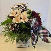 Snowy Sleigh Ride   NFS-C6 Keepsake Glass Cube