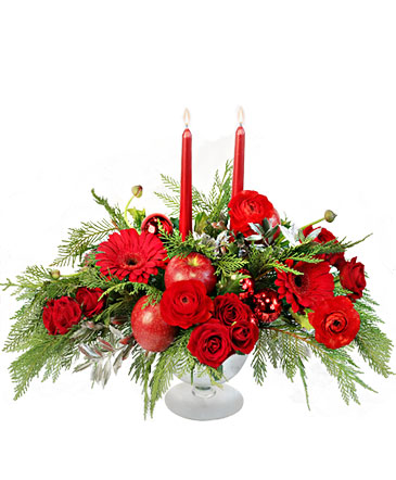 Fruits of the Season Floral Arrangement in Southern Pines, NC | Hollyfield Design Inc.