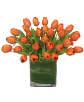 ORANGE OASIS Bouquet of Tulips