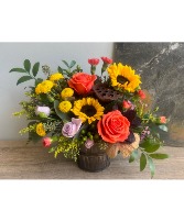 Wild Vine Basket Arrangement
