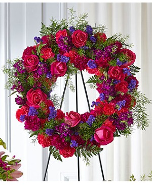 FTD Calming Colors Wreath 