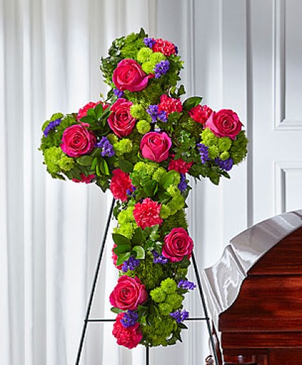 FTD Tribute Rose Floral Cross 