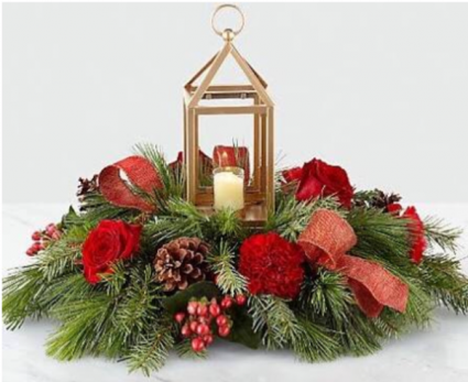 FTD’s I’ll Be Home For Christmas Lantern Centerpie 