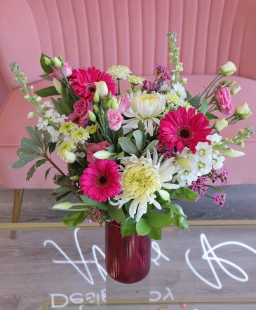 Fuchsia Fantasy Vase Arrangement  in Trenton, ON | Designs by Alexis Rose