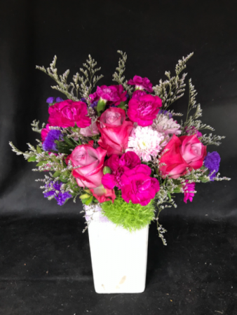 Fuchsia Madness Vase arrangement