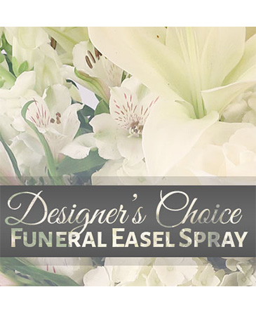 Funeral Easel Spray Designer's Choice in Orinda, CA | SaraBella flower shoppe