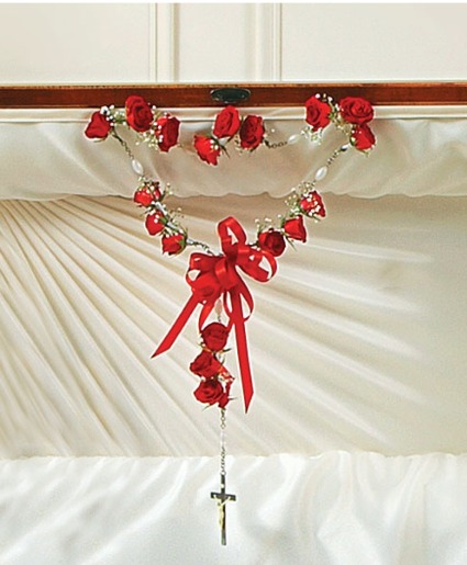 SMALL FUNERAL ROSARY for inside Casket