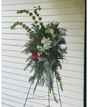 Funeral spray  Christmas funeral arrangement