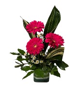 Fushia Trio  Flower Arrangement